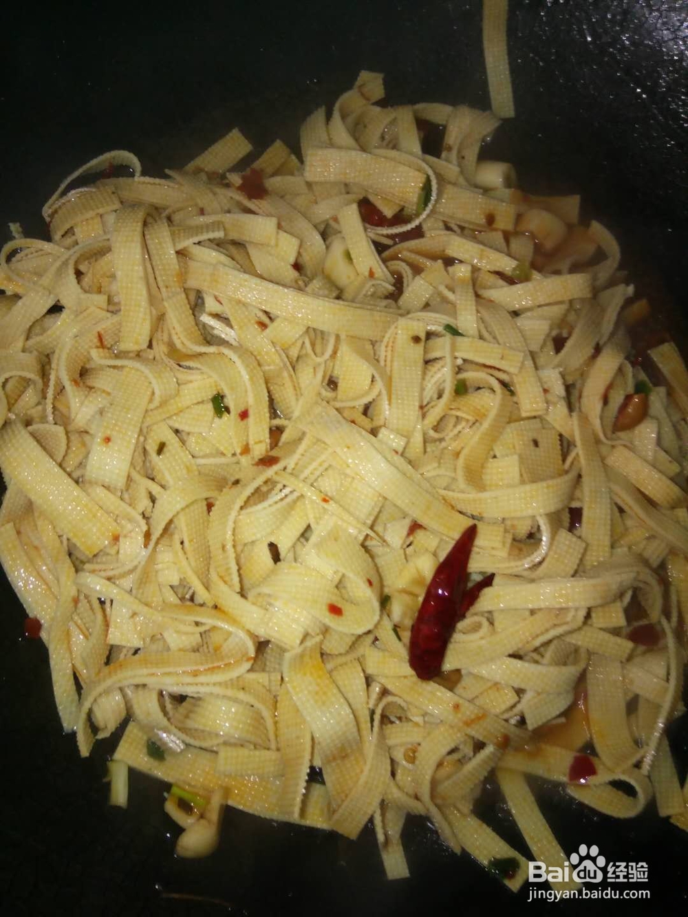 素炒豆腐皮的做法好吃简单