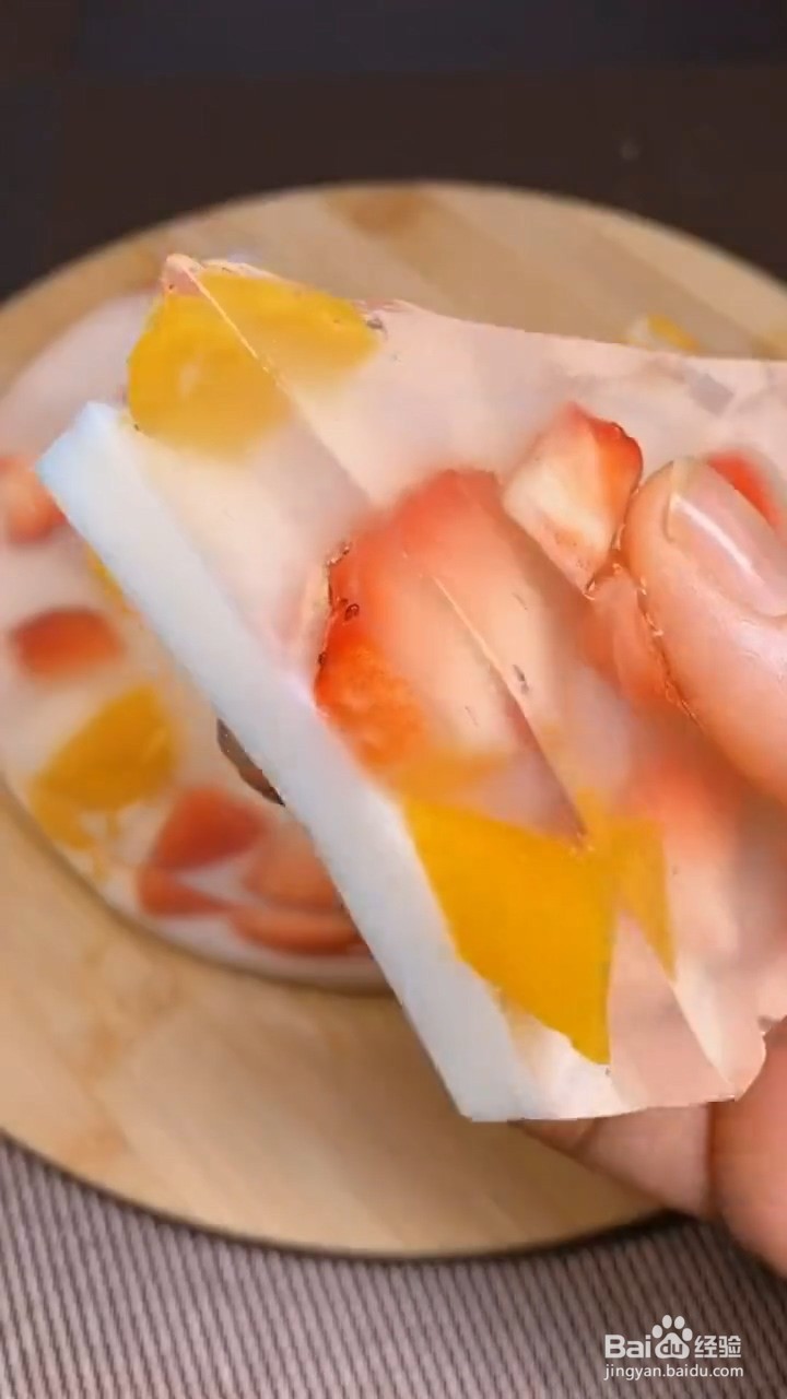 如何制作水果果冻蛋糕