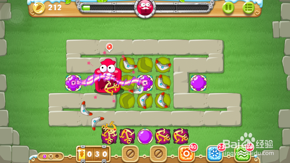 保卫萝卜2 地下庄园 D5关 金萝卜＋任务1