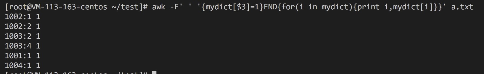 shell awk命令及使用awk统计个数