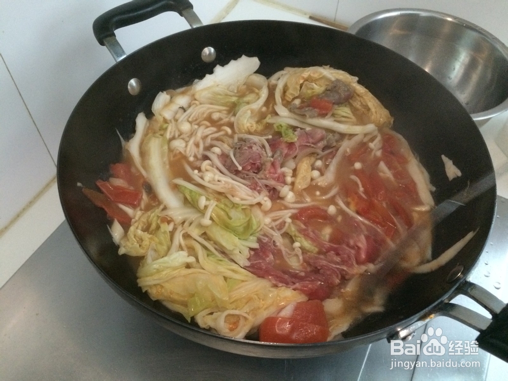 西红柿杂菇酸汤牛肉