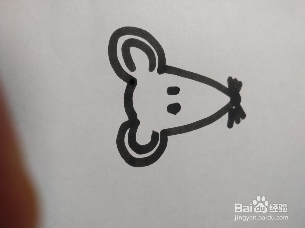 老鼠简笔画技法39