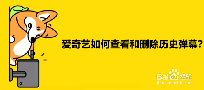 爱奇艺如何查看和删除历史弹幕