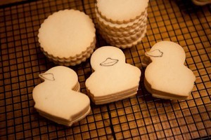 立体小鸭子糖霜饼干