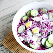 紫甘蓝酸奶沙拉的做法