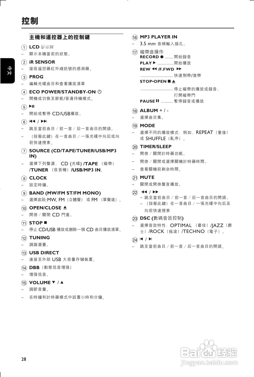 PHILIPS FWM185迷你组合音使用说明书:[1]