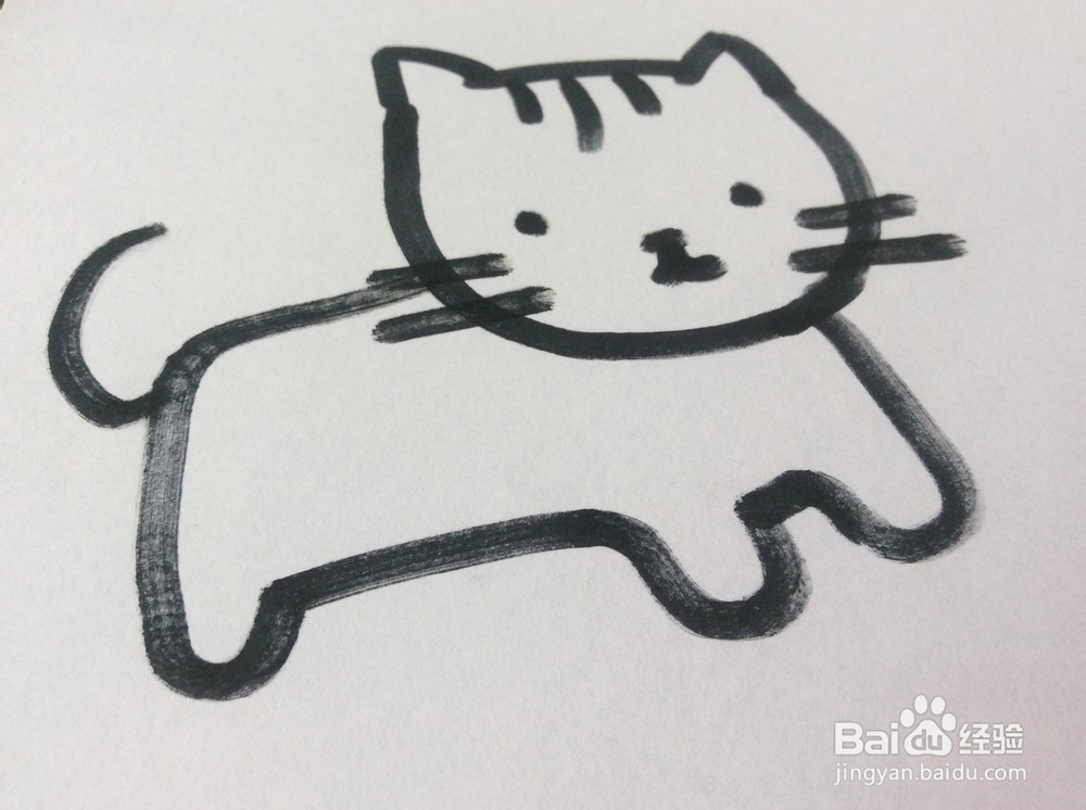 小花猫的简笔画怎么画,怎么画小花猫?