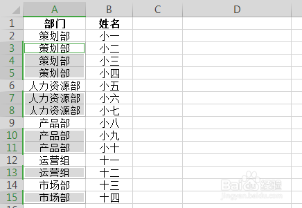WPS表格技巧—快速填充不连续空值
