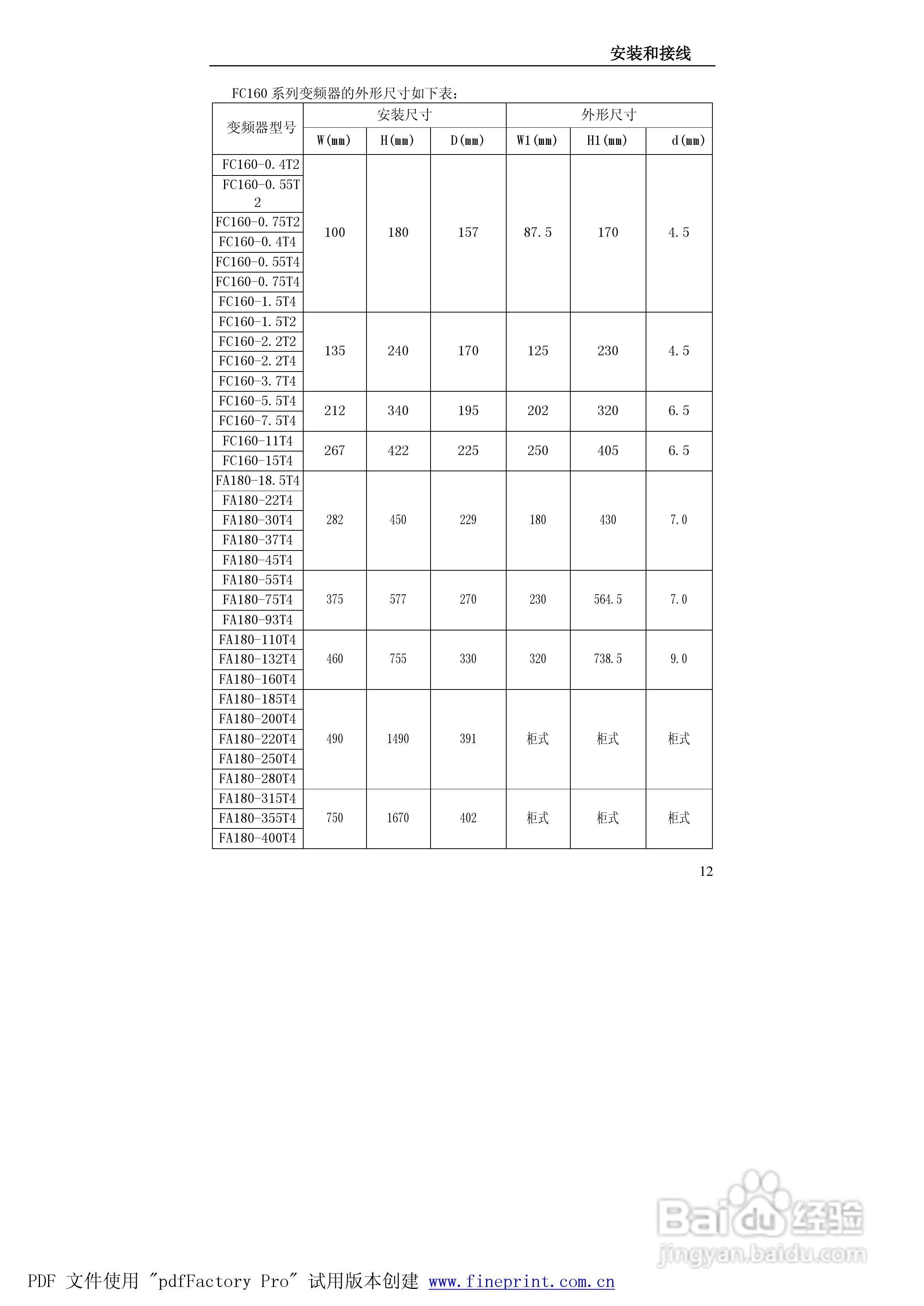 贝士德FA180-400T4变频器使用说明书:[2]