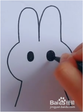 可爱小兔子的简笔画