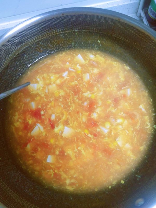 番茄玉米鲜虾面