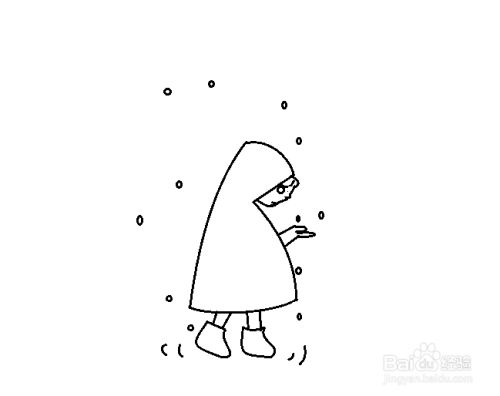 穿雨衣的女孩怎么画
