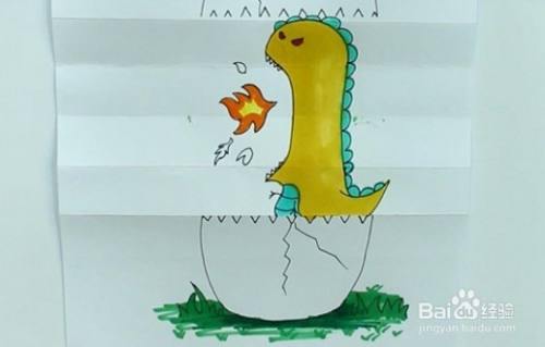 如何画喷火龙简笔画