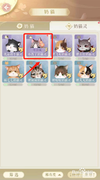 灵猫传如何使用奶猫灵合成奶猫