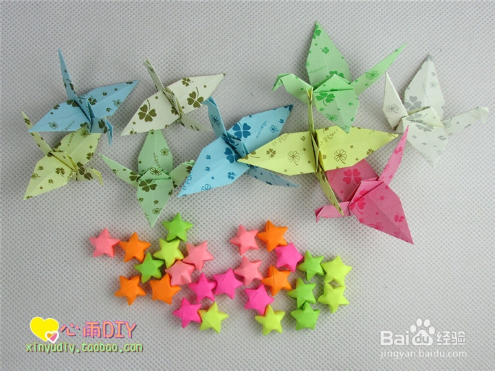 DIY千纸鹤风铃之5—双杆风铃管风铃