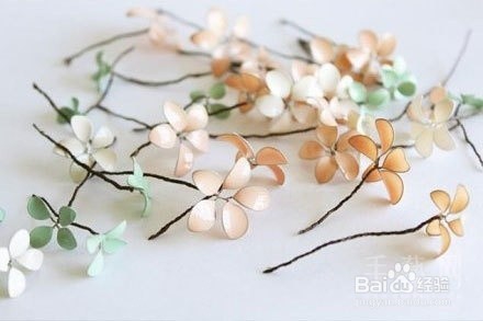 指甲油变身小清新花环