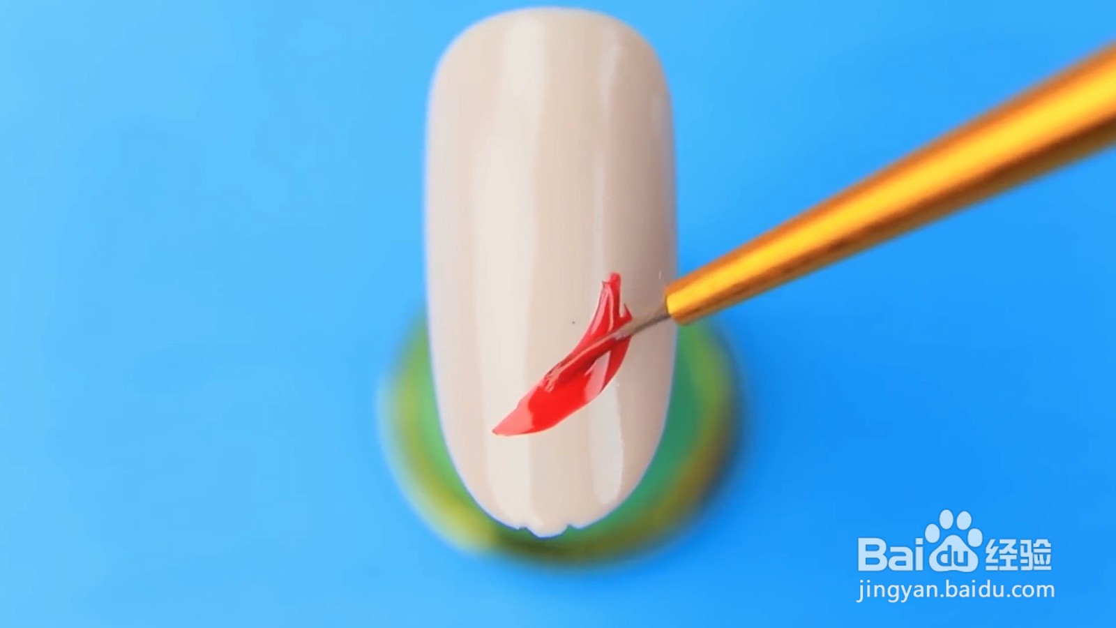 非常有创意的红色辣椒美甲