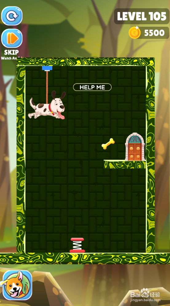 Save The Puppy的LEVEL 105怎样通关？