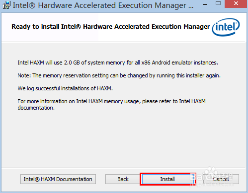 图解安装Intel X86HAXM和模拟器创建及启动