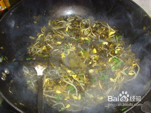 雪菜炒豆芽-----清脆的味道