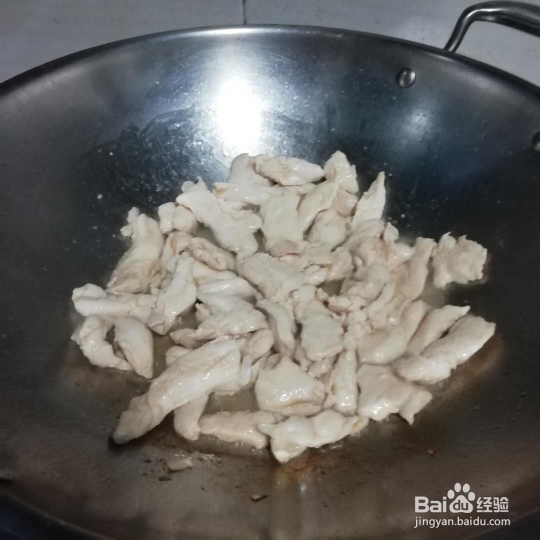 快手小炒,鲜冬菇炒鸡胸肉