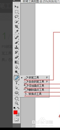 遊戲/數碼 電腦 > 電腦軟件ps鋼筆工具包含了:①鋼筆工具;②自由鋼筆