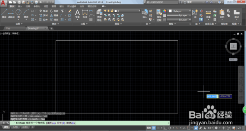 AutoCAD2019怎么画固定长度的矩形