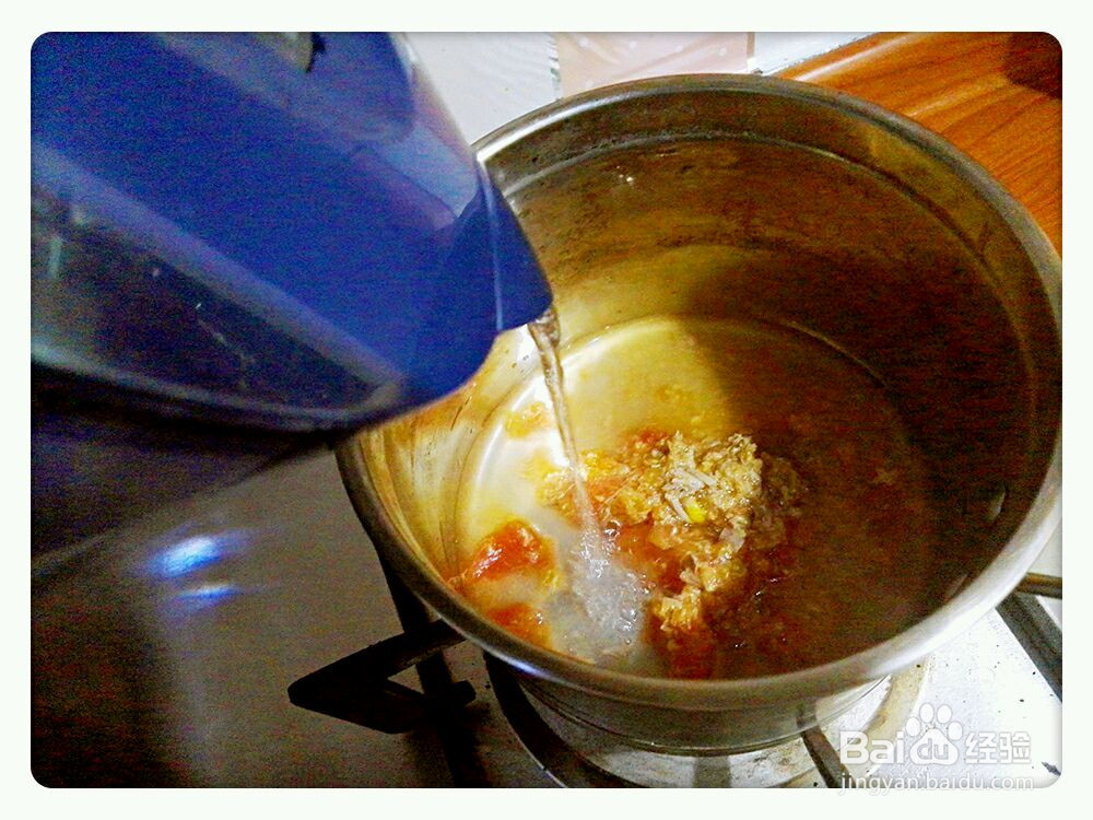 番茄鸡蛋疙瘩汤的做法