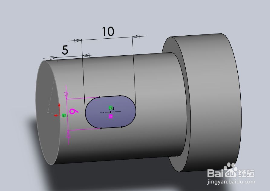 SolidWorks 自定义库特征--轴键槽
