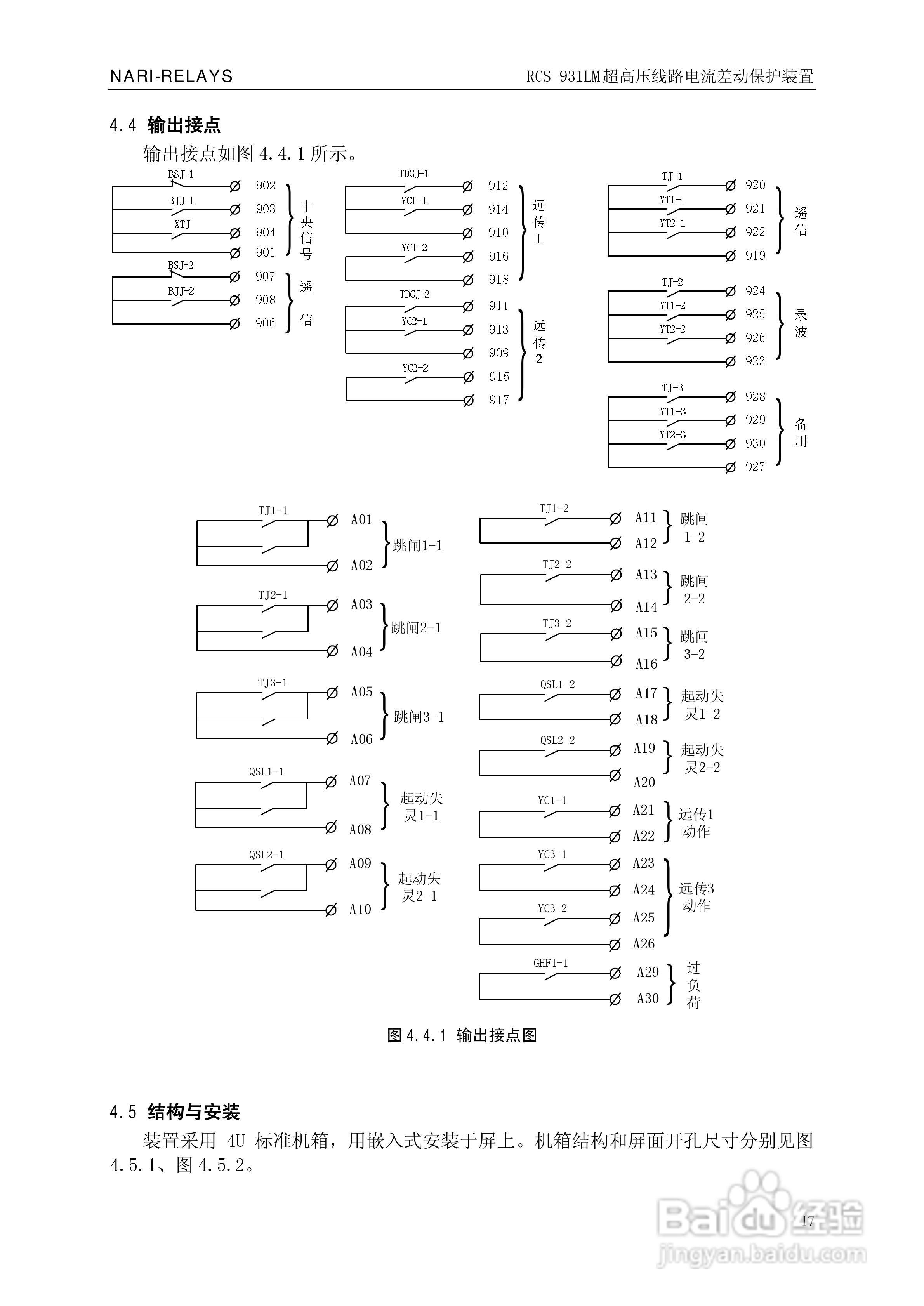 南瑞RCS-931LM超高压线路电流差动保护装置使用说明书:[3]