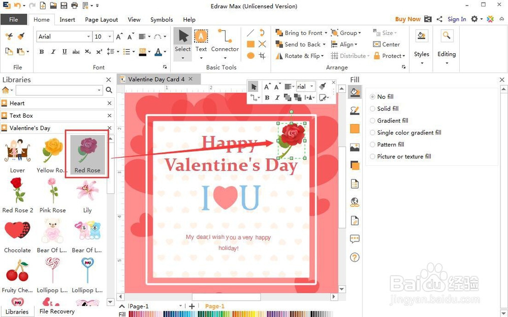 在Edraw Max中制作贺卡的方法