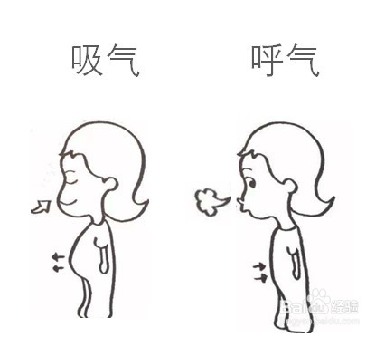 做深呼吸的简笔画图片