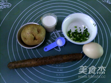 土豆山药鸡蛋饼