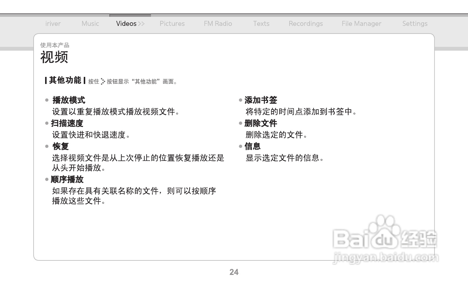 艾利和MP3播放器E150型使用说明书:[3]