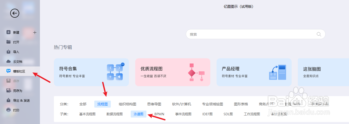 如何利用亿图图示绘制一份“智慧导购流程图”