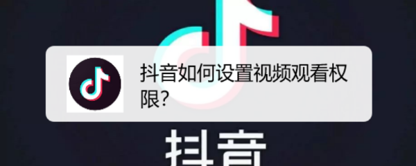 抖音如何设置视频观看权限