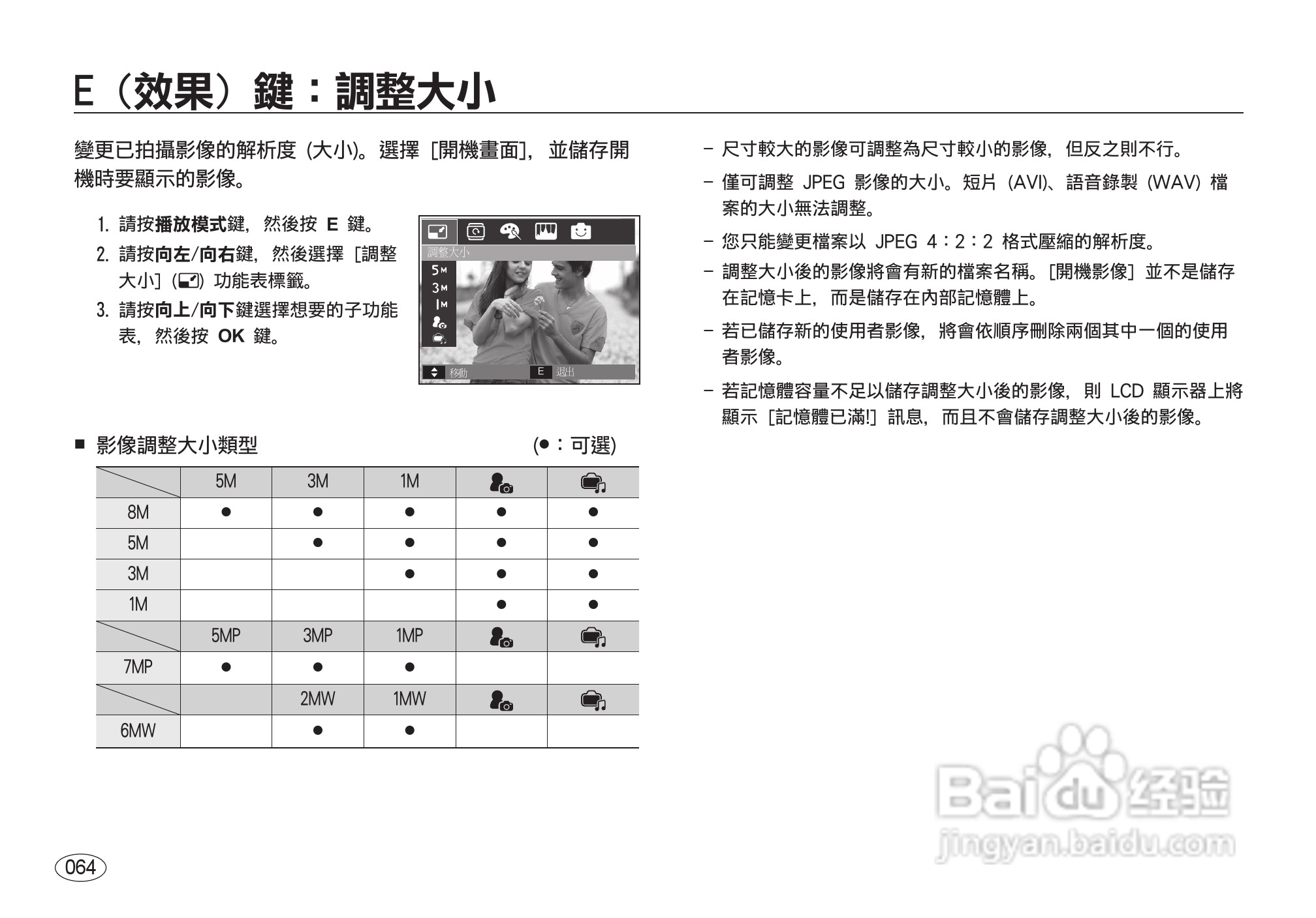 三星I8数码相机使用说明书:[7]