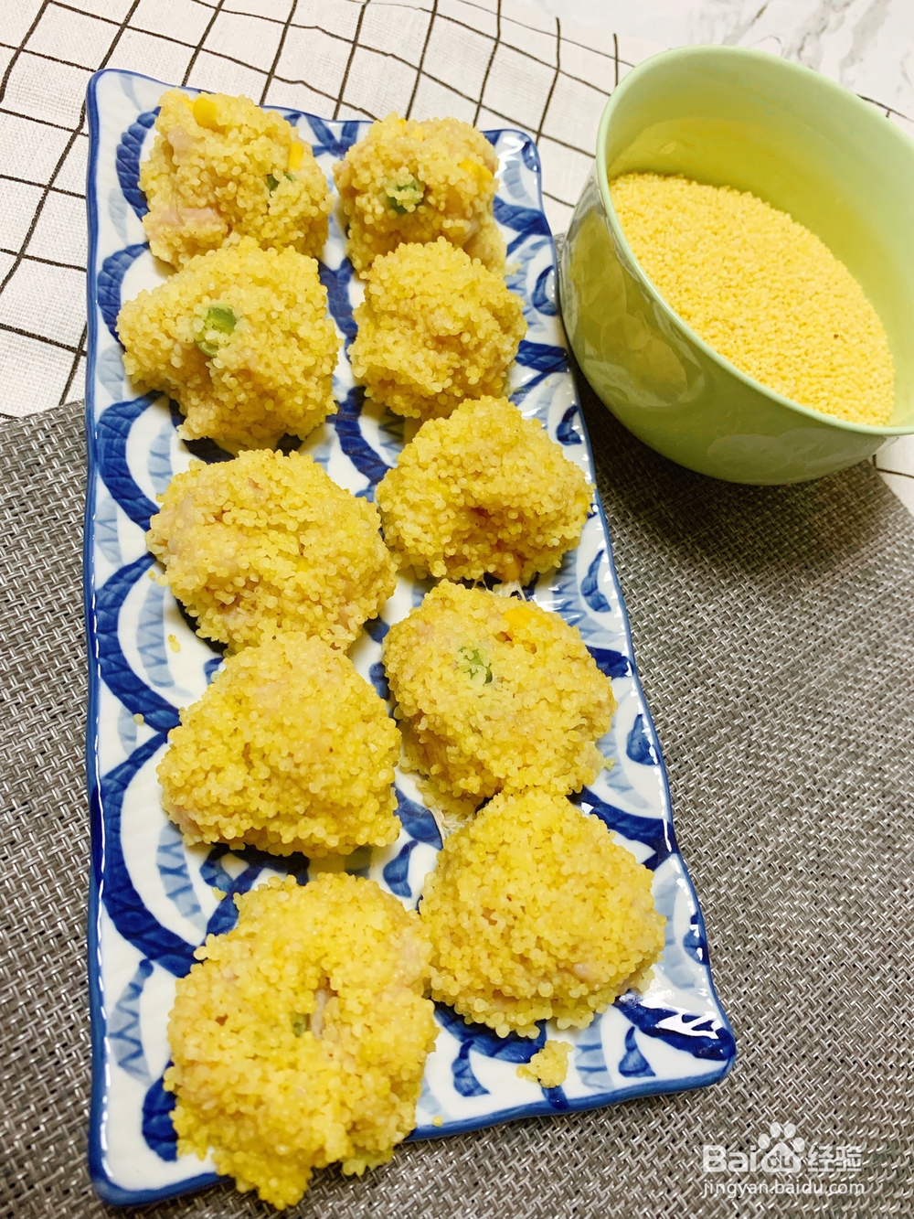 怎么吃都不腻的黄金小米肉丸