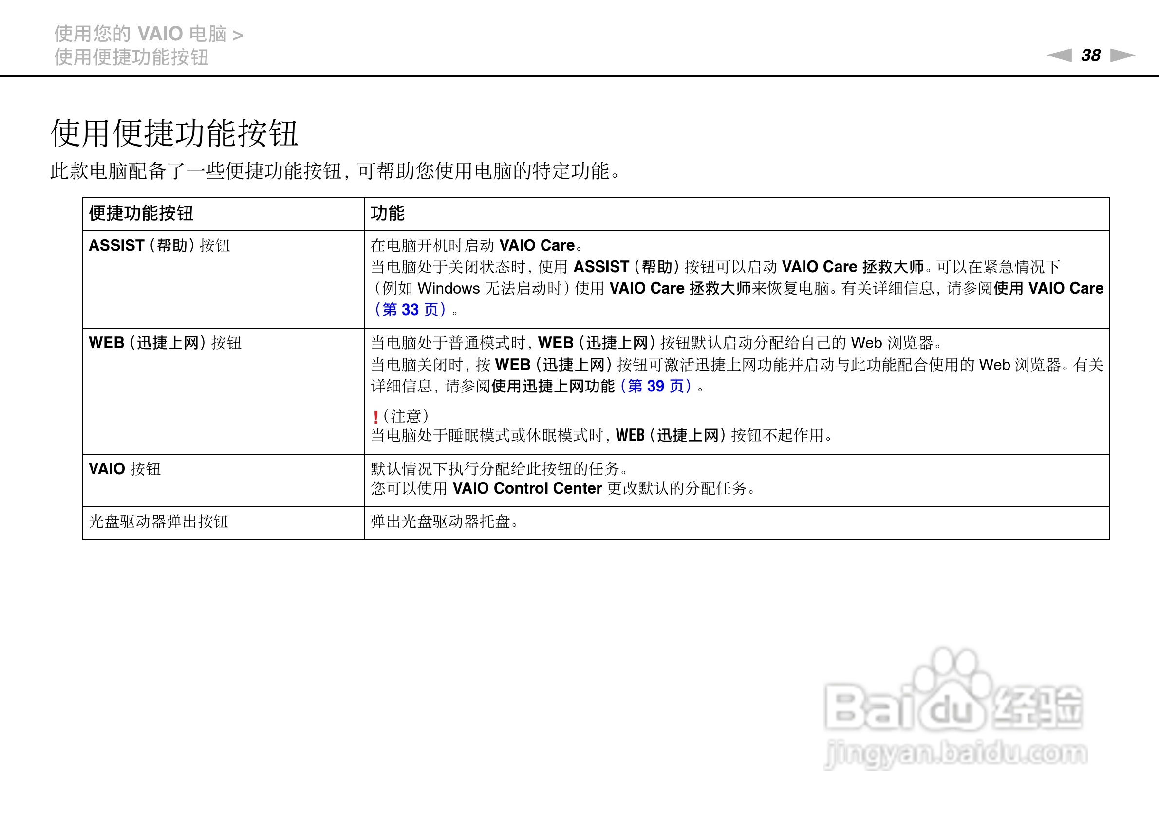 索尼VPCSA系列笔记本电脑使用说明书:[4]