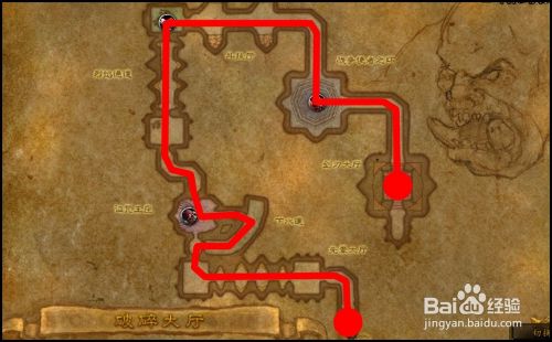 魔兽世界破碎大厅路线攻略 百度经验 魔兽世界破碎大厅路线攻略 百度经验