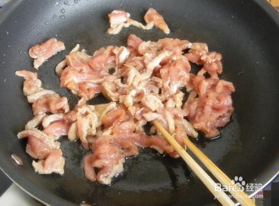 酸甜肉丝油麦菜的做法