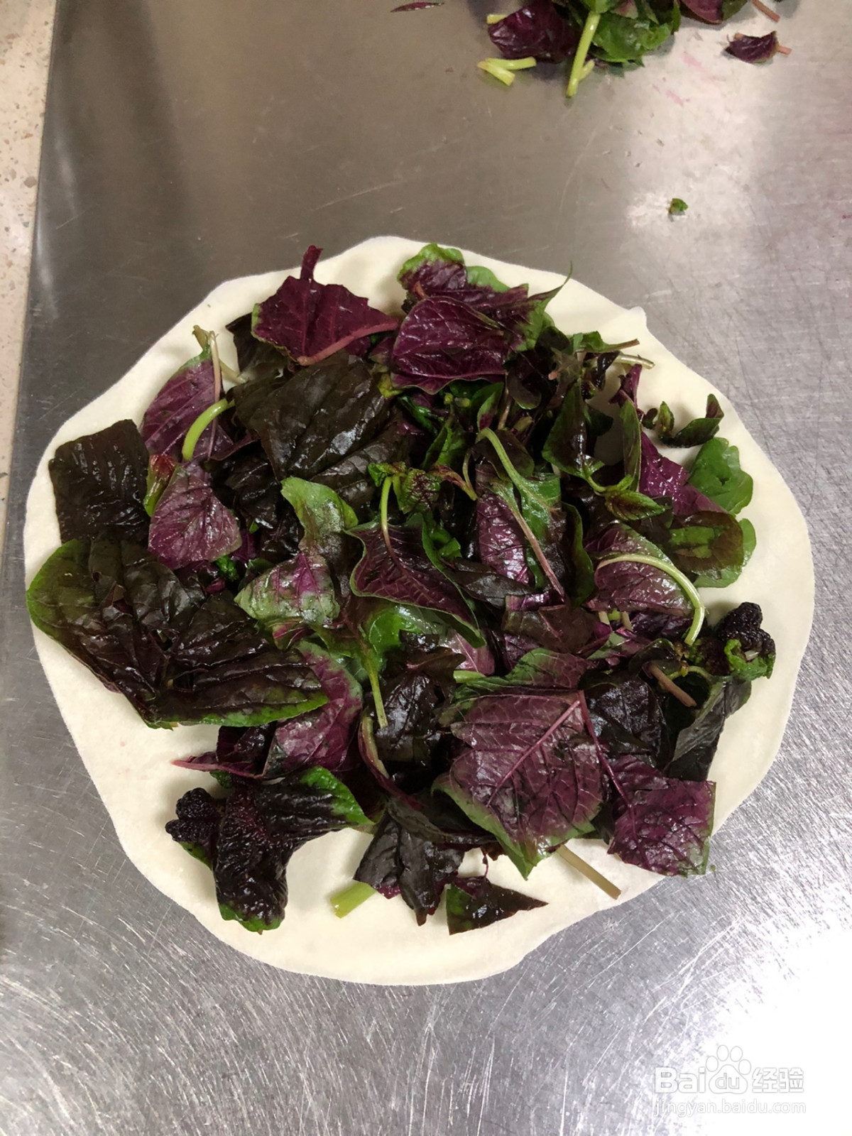 苋菜薄饼的做法