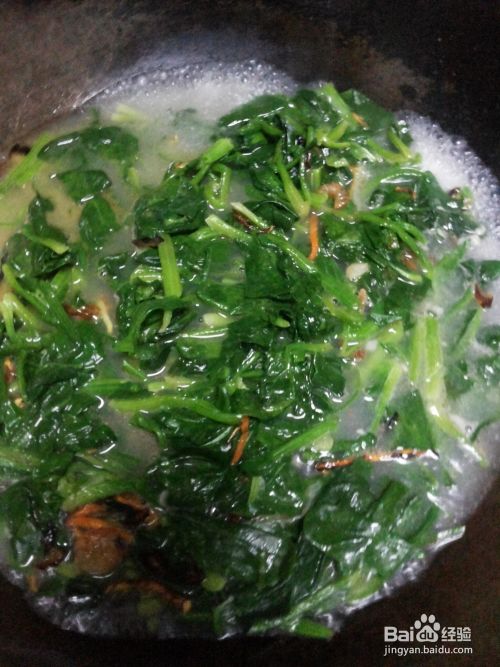 菠菜海米粉丝汤