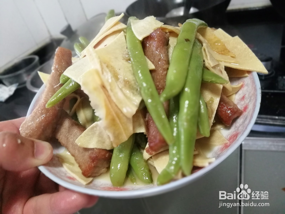 豆角炖猪肉条