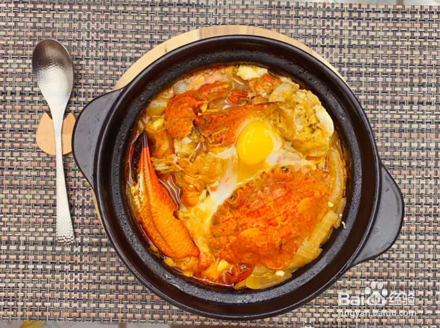 韩式石蟹豆腐锅（辣味石蟹豆腐煲）