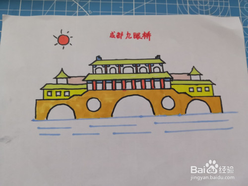 成都标志性建筑简笔画