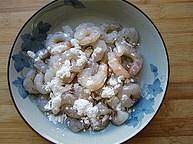 三色炒虾仁的制作方法