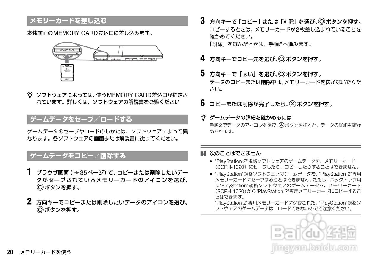 SONY SCPH-75000FF PS2游戏机说明书:[2]