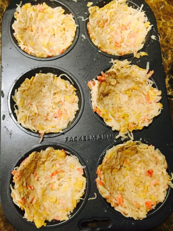 三文鱼培根土豆塔