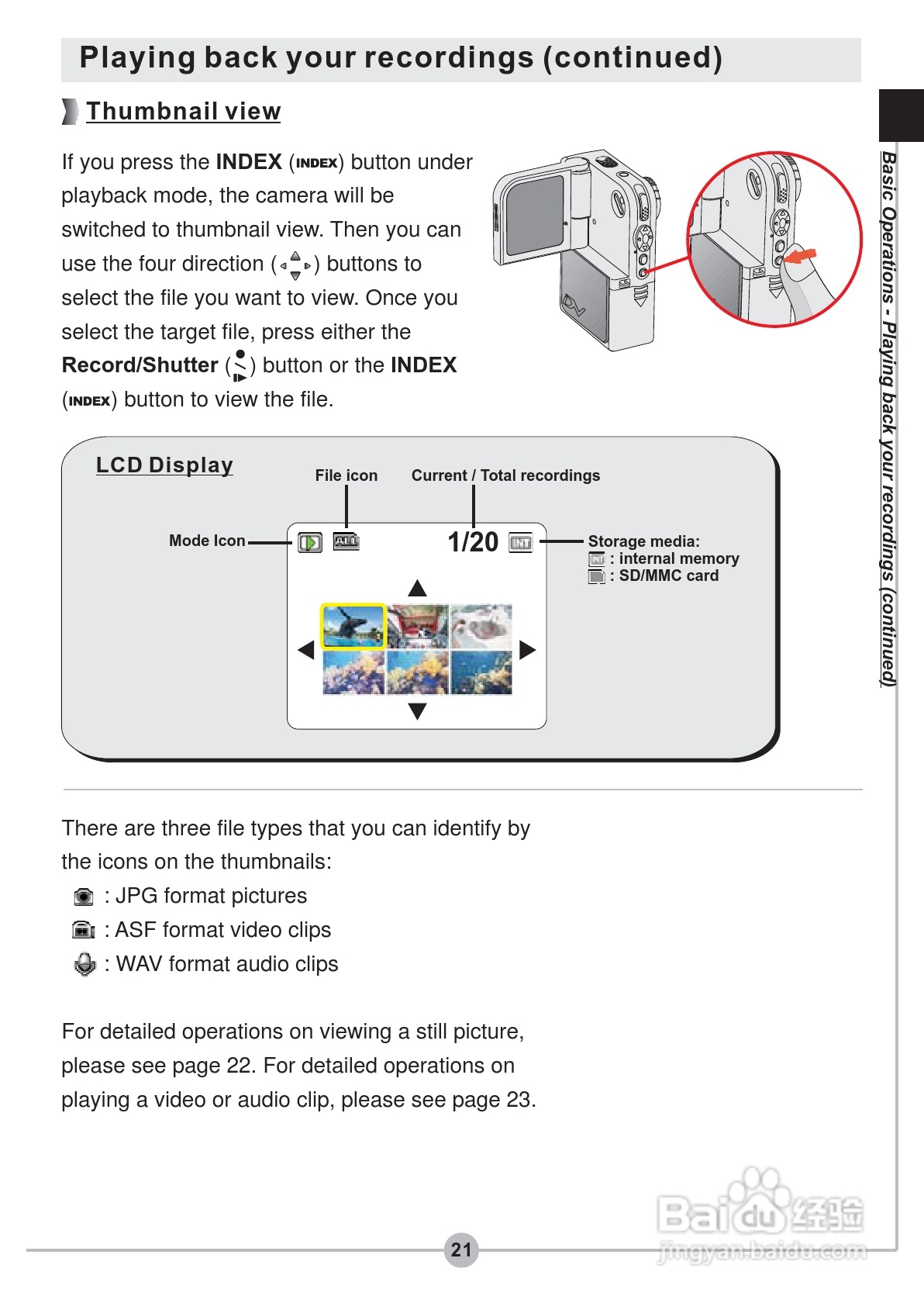 爱普泰克PocketDV 5900数码摄像机使用说明书:[3]